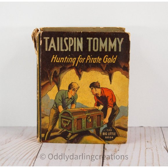 Vintage 1935 Tailspin Tommy Hunting for Pirate Gold Classic‎ Big Little Book BLB - Picture 1 of 7